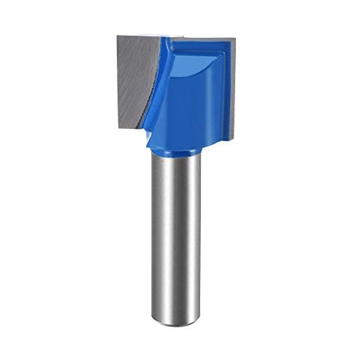 Image of sourcing map 19mm Dia 8mm Shank Bottom Cleaning Router Bit, 2 Flutes Carbide Tipped Cutter Uncoated for Woodworking