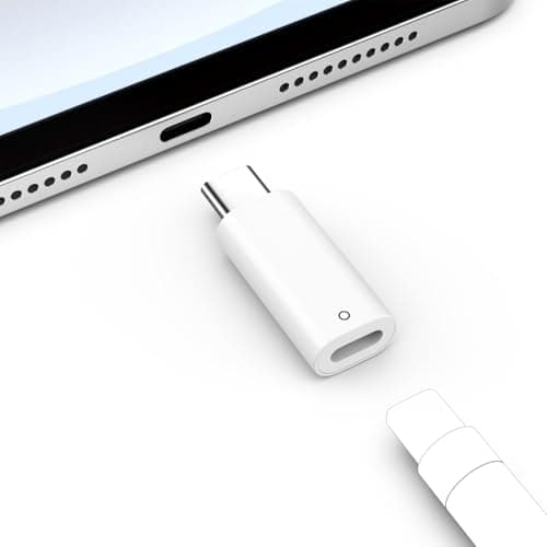 Image of MoKo USB C to iPencil Charging Adapter Compatible with Apple Pencil 1st Generation, Apple Pencil Adapter for iPad 11th/10th Generation, USB-C to iPencil Connector for Charging, Bluetooth Pairing