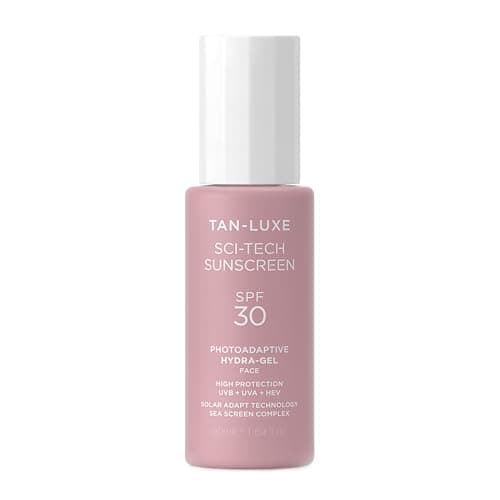 Image of Tan-Luxe Photo-Adaptive Face Gel SPF 30 50ml – Ultra-Lightweight Water-Based Sunscreen with Blue Light Defense, Collagen Support & Sea-Screen Complex – Non-Greasy, Hydrating
