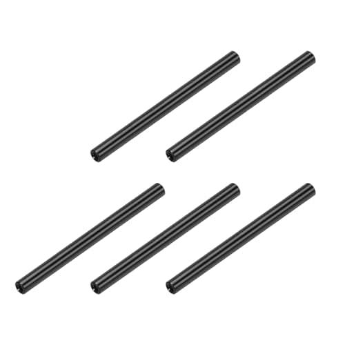 Image of sourcing map Round Aluminium Standoff Column Spacer,Standoffs Round Spacers M3x65mm,Spacers Assortment Kit for RC Airplane,FPV Quadcopter,CNC,Black,Pack of 5