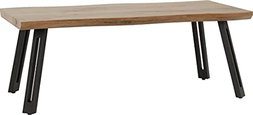 Image of Seconique Quebec Wave Edge Coffee Table in Medium Oak Effect