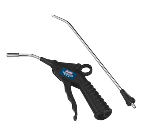 Image of Sealey Sa914 Air Blow Gun with Safety Nozzle and 2 Extensions
