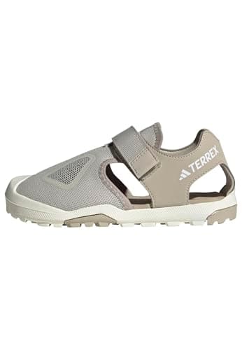Image of adidas Unisex Kids Terrex Captain Toey 2.0 Sandals, putty grey/wonder beige/off white, 13 UK Child