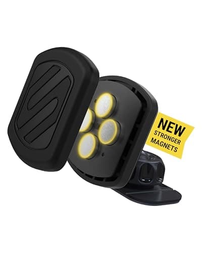 Image of Scosche MXDM Magnetic Phone Holder for Car, Dashboard Cell Phone Holder with Extra Strong Magnet and Thick Metal Plate, Car Mount Cellphone Stand Compatible with iPhone, Samsung, and All Devices