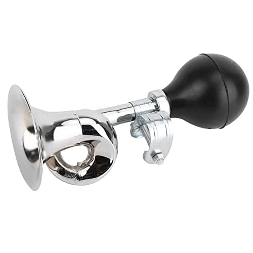 Image of Bikes Air Horn, 18.5cm/7.28in Super Loud Cycling Hooter Bugle Universal Retro Squeeze Clown Horn for 2.2cm/0.87in Handlebar Safety Accessories