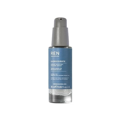 Image of REN Everhydrate Marine Moisture-Restore Serum, 30ml – Ultra-Hydrating Serum with Algae and Hyaluronic Acid, Clinically Proven 72-Hour Hydration for Dehydrated Skin, Smooths and Plumps