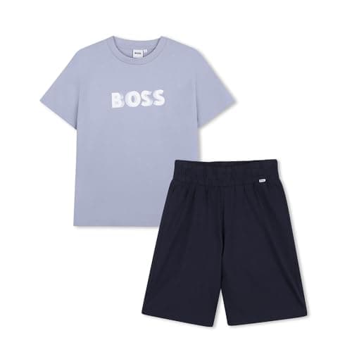 Image of BOSS T-Shirt And Bermuda Shorts Boy's, Blue, 4 Years