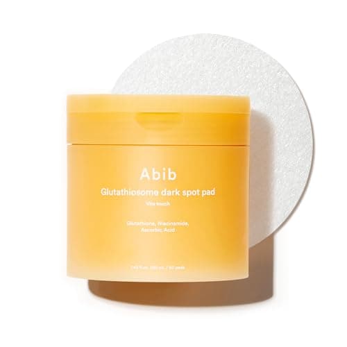 Image of Abib Glutathiosome Dark Spot Pad Vita Touch 60pads 4.90 fl.oz. | Korean Brightening Toner Pads for Face with Niacinamide, Glutathione, Exosome, LHA, Cleansing, Disposable, Exfoliant, Skin Care