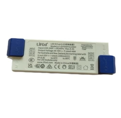Image of Lifud No Flicker LED Driver 30-40V DC 48W 1200mA Input 220-240VAC LF-GIF050YS1200H LED Ceiling Panels Driver LED Driver LED Luminaire Switching Power Supply Flicker Free