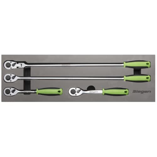 Image of Sealey S01231 4pc 1/2" Sq Drive Ratchet Wrench Set