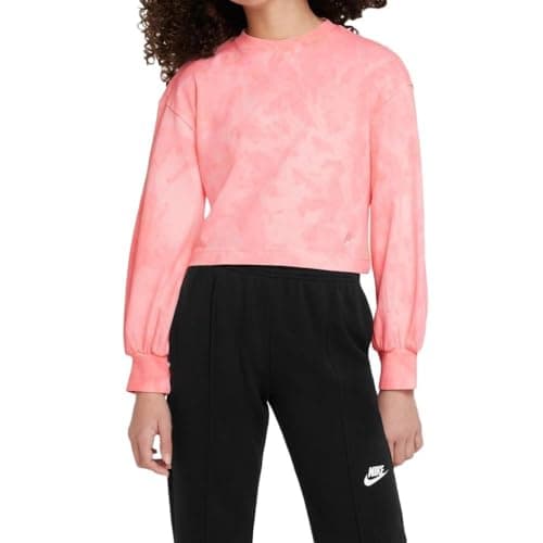 Image of NIKE Sweatshirt Pink Girl Wash, Pink, 13-15 Years