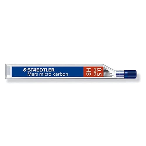 Image of STAEDTLER Mars micro carbon 250 0.5mm HB - Pencil lead refills - 2 Tubes / Packs (24 Leads) HB
