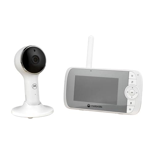 Image of Motorola Nursery VM64 Connect - Video Baby Monitor with Camera and Night Vision - Two-Way Talk App - Magnetic Camera Mount, White