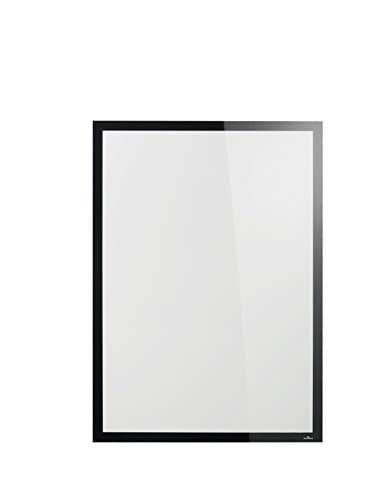 Image of Durable DURAFRAME SUN Static-Cling Magnetic Frame | 50 x 70 cm Format in Silver | Pack of 1 Frames | UV and Heat Resistant | Ideal for Retail Shop Windows