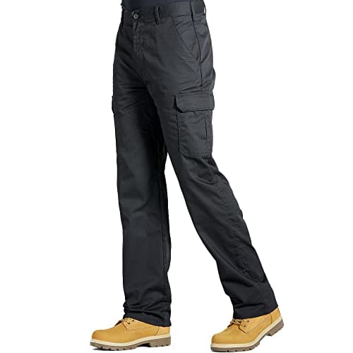 Image of Essential Work Cargo Trouser - 32R (Black, 32W/31L)
