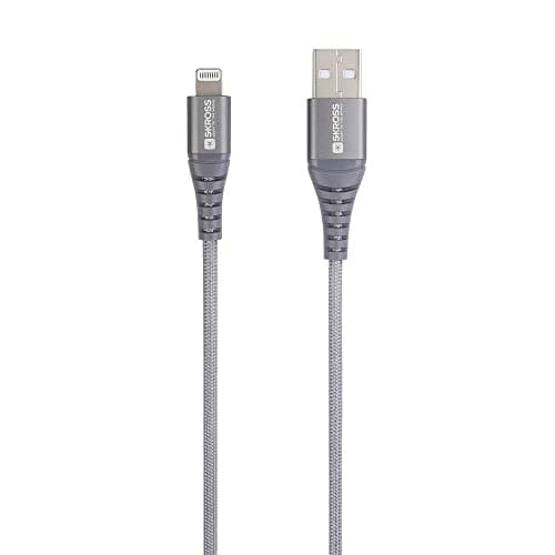Image of SKROSS USB Cable USB to Lightning Cable, Braiding, 1.20 m, Space Grey