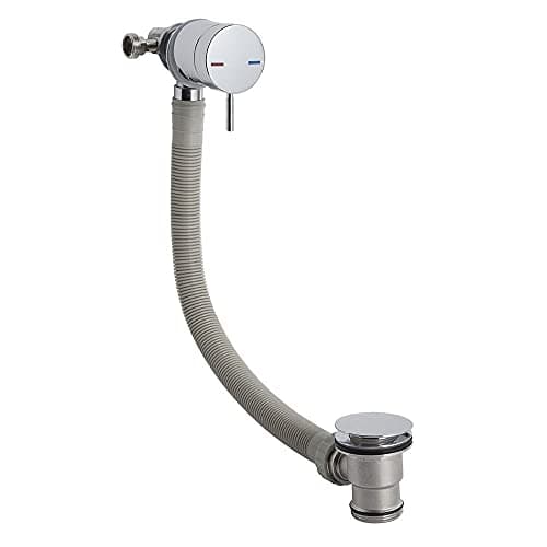 Image of Bathroom Bath Filler with Control Valve & Sprung Waste & Overflow