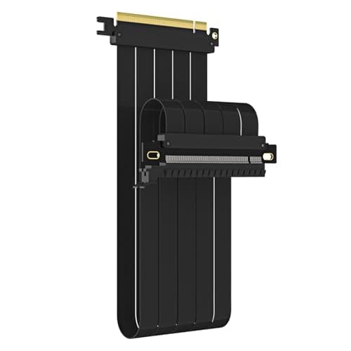 Image of GLOTRENDS 600mm PCIe 4.0 X16 Riser Cable for PCIe 4.0/3.0 GPUs, Such as GeForce RTX 40/30 Series and AMD Radeon RX7000/RX6000 Series, etc