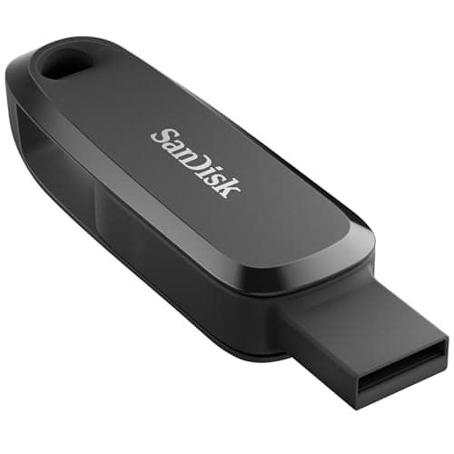 Image of SanDisk Phone Drive 256GB USB Flash Drive (2-in-1 Phone storage, Reversible Type-C & Type-A connectors, For Smartphones, Tablets, Mac, Computers, Automatic Backup, Rescue PRO Deluxe) Black