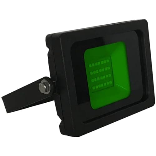Image of 10W Green LED Slimline Floodlight, Waterproof Outdoor Light, IP65 Rated Focus Light for Small Patio Areas, Garden Security Lights, Energy-Efficient 80W Equivalent with 120-Degree Beam Angle