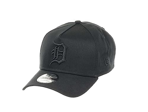 Image of New Era Detroit Tigers MLB Black on Black 9Forty A-Frame Snapback Cap