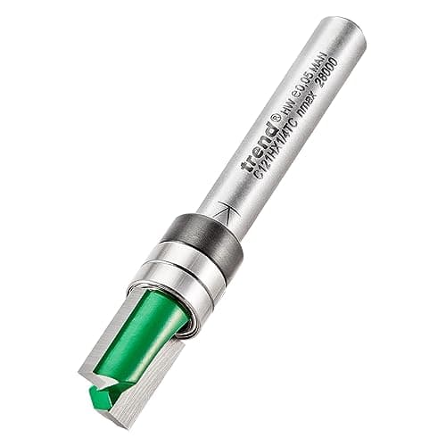 Image of Trend CraftPro Guided Profiler Router Cutter Bit, 1/4 Inch Shank, 9.5mm Cut Diameter & 12.7mm Cut Length, Tungsten Carbide Tipped, C121HX1/4TC
