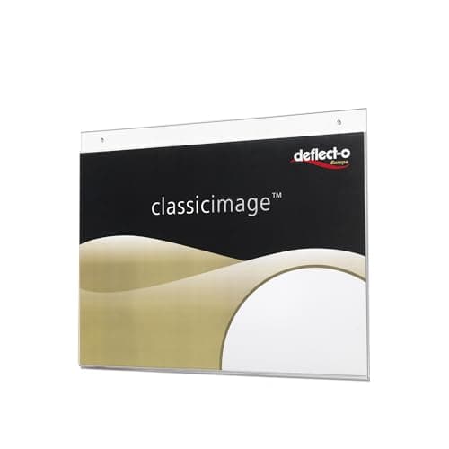 Image of Deflecto A4 Landscape Wall Sign Holder - Clear