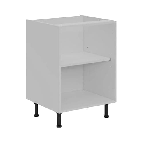 Image of Top Living MCR Light Grey Flat Pack Kitchen Base Units -Carcass 300mm to 1000mm (300mm Single Base unit)