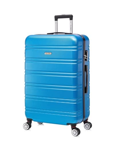Image of FLYMAX 24" Medium Suitcase Super Lightweight ABS Hard Shell Travel Hold Check in Luggage Suitcase with 4 Wheels Trolley Bag 67L