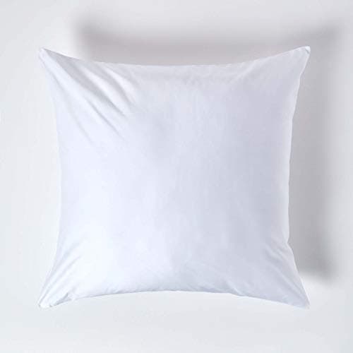 Image of HOMESCAPES 1000 Thread Count Egyptian Cotton White 80 x 80 cm Pillowcase Euro Size Luxury Pillow Case