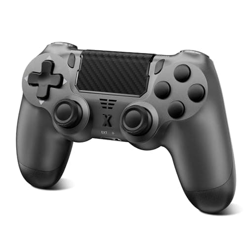 Image of Renifan Wireless Controller for PS-4, Controller Wireless for PS-4/Pro/Slim/PC, Bluetooth Gamepad Joystick with Touch Panel 3.5mm Audio Jack Six-Axis (Grey)