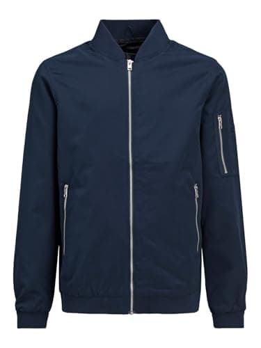 Image of JACK & JONES Boys Jjerush Bomber Jr, Navy Blazer, 152 UK