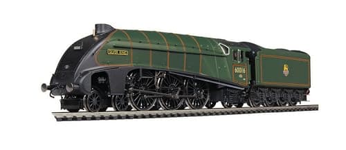 Image of Hornby Steam Train - R30349 Dublo BR, A4 Class, 4-6-2, 60016 'Silver King' - Era 4 00 Gauge Locomotives for Train Set, Engine Models for Adults - 1:76 Scale Model Gift