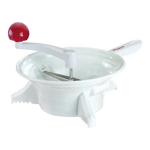 Image of Westmark Food Mill, 23 cm, Plastic/Stainless Steel, White/Red, 11962260