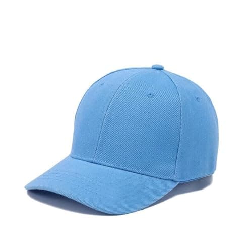 Image of Boolavard Kids Boy Girl Baseball Cap Hat Soft Cotton Lightweight Adjustable Size for 2-9 Years (Light Blue)