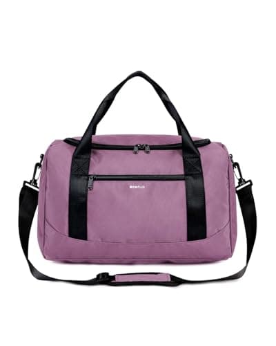 Image of ECOHUB Ryanair Cabin Bags 40x20x25 Underseat Cabin Bag with Shoulder Strap Travel Hand Luggage Bag Holdall Bag Carry on Overnight for Women and Men (Pink)