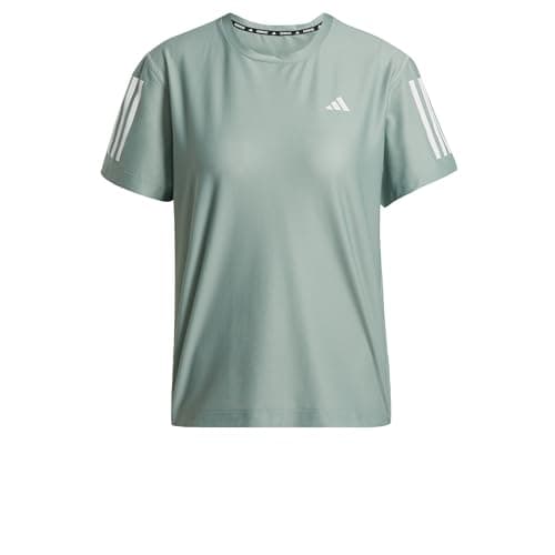 Image of adidas Women's Own The Run Base Tee, Silver Green, M