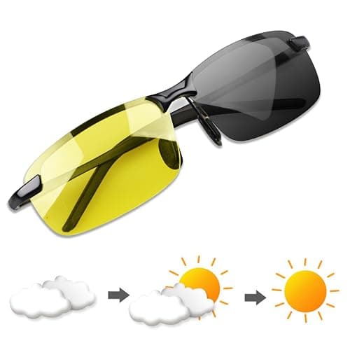 Image of YIMI Polarized Photochromic Driving z87 Sunglasses For Men Women Day and Night safety glasses