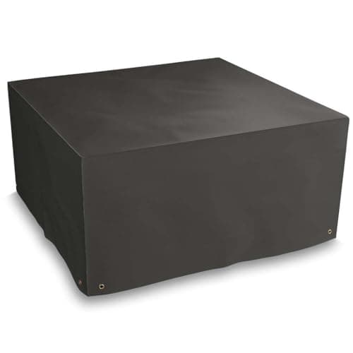 Image of Bosmere Protector 6000 | Extra Large Cube Garden Table + Chairs Cover | L 134cm W 134cm H 65cm | 100% Waterproof, UV Protected, Heavy Duty 600D | 6 Year Guarantee | M655, Black