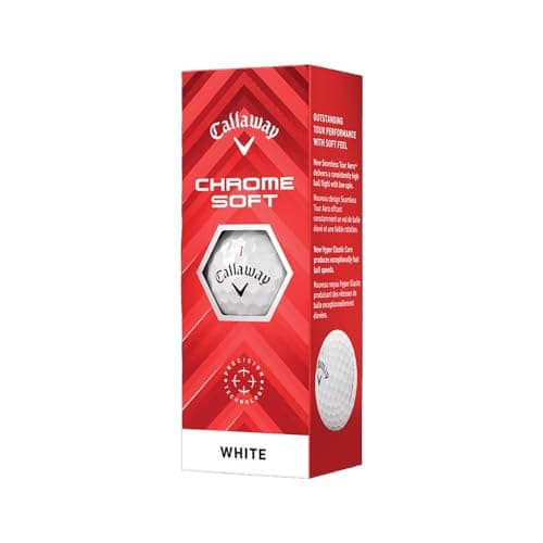 Image of Callaway Golf Balls Chrome Soft Balls, White, 3 Pieces, BL CG Chrome Soft 24 3B PK