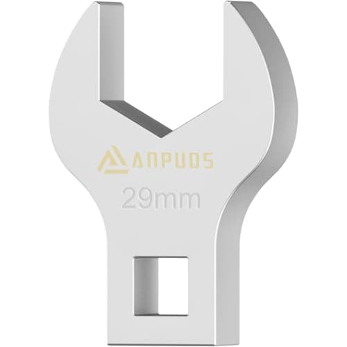 Image of ANPUDS Crowfoot Wrench 29 mm, 1/2 Inch V-Type Torque Open-End Wrench Metric, Open-End Wrench for Maintenance of Taps, Machine Nuts and Air Conditioning Systems