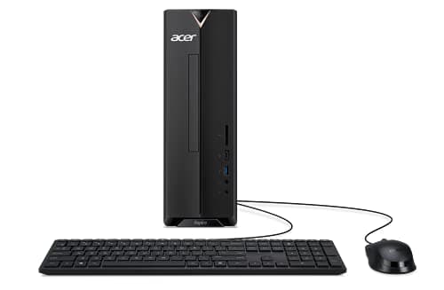 Image of acer Aspire XC-895-UR11 Desktop | 10th Gen Intel Core i3-10100 4-Core Processor | 8GB 2666MHz DDR4 | 1TB 7200RPM Hard Drive | 8X DVD | Intel Wireless Wi-Fi 6 | Bluetooth 5.1 | Windows 10 Home