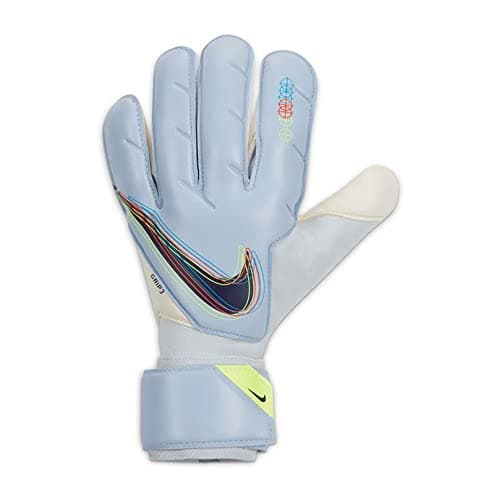 Image of Nike Unisex Goalie Glove Goalkeeper Grip3, Light Navy/White/Blackened Blue, CN5651-548, 8