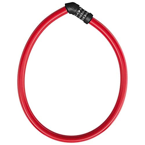 Image of ABUS cable lock 4408C - combination lock - 65 cm long steel cable with plastic coating - security level 2