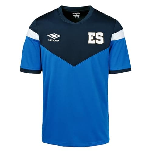 Image of Umbro Men's ES Jersey Soccer El Salvador 2023 Training Top, Blue, XL