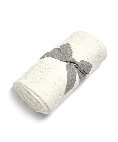 Image of Mamas & Papas Small Knitted Blanket, Pointelle