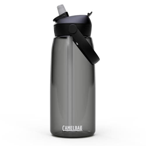 Image of Camelbak THRIVE FLIP STRAW 740 ml – sport bottle – on-the-go flow valve – dust cover – swing handle – ideal for hiking – fits in cup holders – charcoal, size: OS