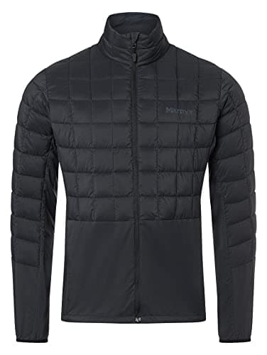 Image of Marmot Men's Echo Featherless Hybrid, Insulated hiking jacket, water-repellent functional jacket, breathable quilted jacket, windproof outdoor jacket, Black, L