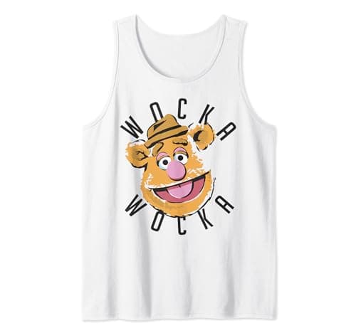 Image of Disney The Muppets Fozzie Bear Wocka Wocka Big Face Tank Top