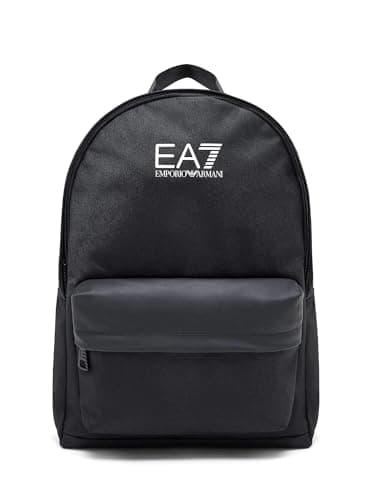 Image of EA7 Emporio Armani Backpack Black/White Logo UB26EA01 7X000390 AF19722 UC001
